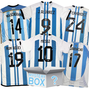 Argentina Soccer Autographed/Signed Jersey Mystery Box with PSA JSA or Beckett COA