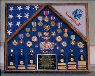 Army 2 Flag Shadow case, 2 Flag Army flag display case, Army, 2 flag holder