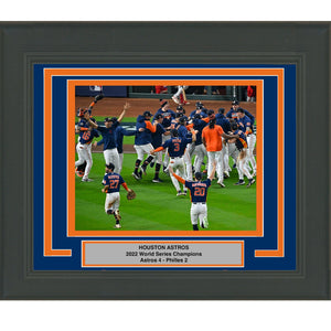 Framed Houston Astros 2022 World Series Champions 8x10 Baseball Photo