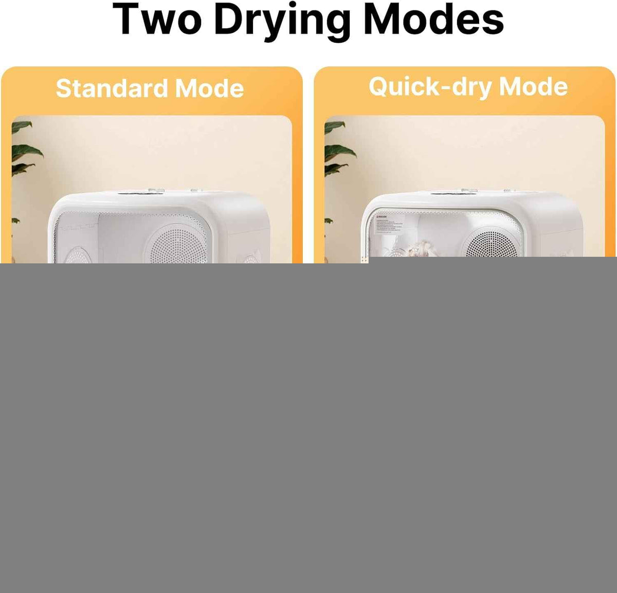 Automatic Pet Dryer Box 75L App Control Quiet Cat Dog Dryer