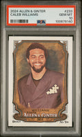 Graded 2024 Topps Allen & Ginter Caleb Williams #233 Rookie RC Football Card PSA 10 Gem Mint