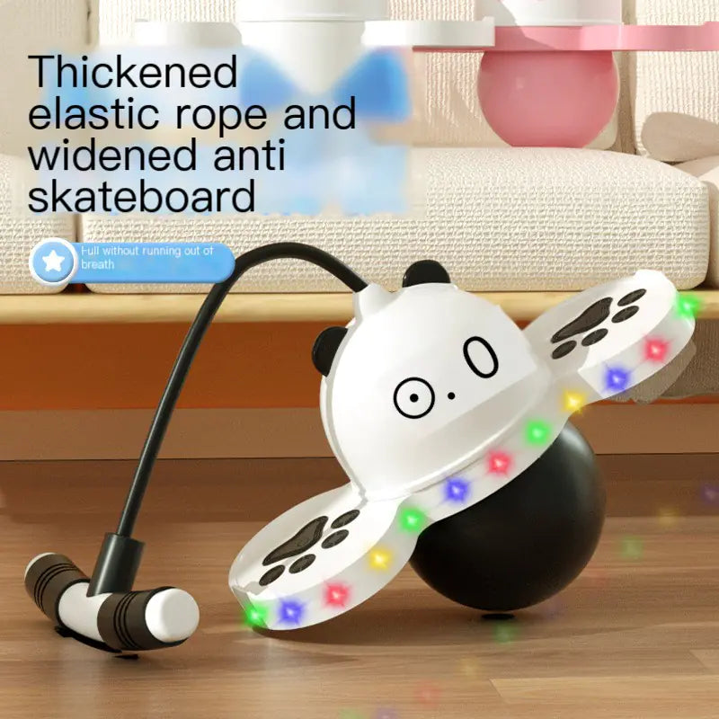 Glowing Panda Bouncing Ball for Kids' Balance Play