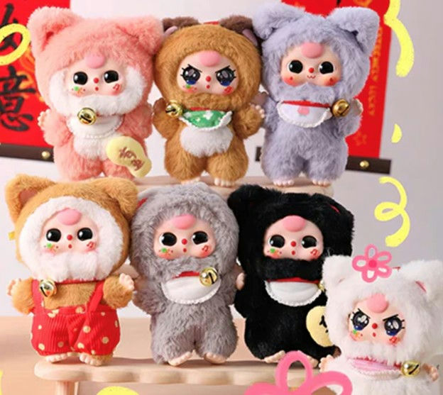 Baby Three Billionaire Cat Mystery Plush - Blind Box Toy