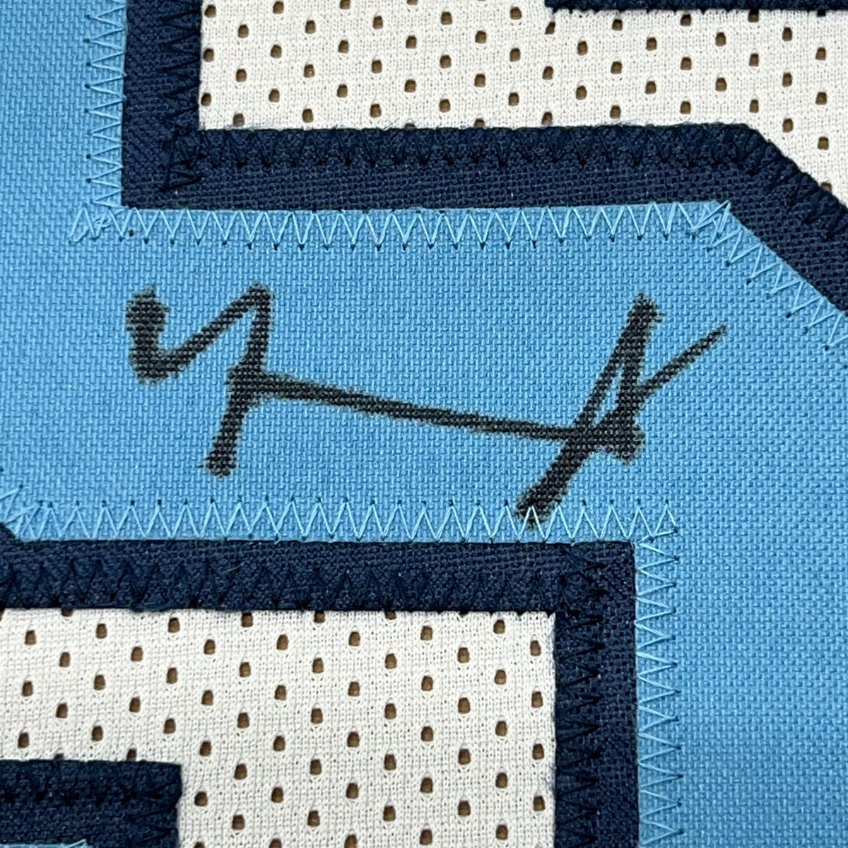 Framed Autographed/Signed Armando Bacot 35x39 UNC North Carolina White College Basketball Jersey Beckett BAS COA