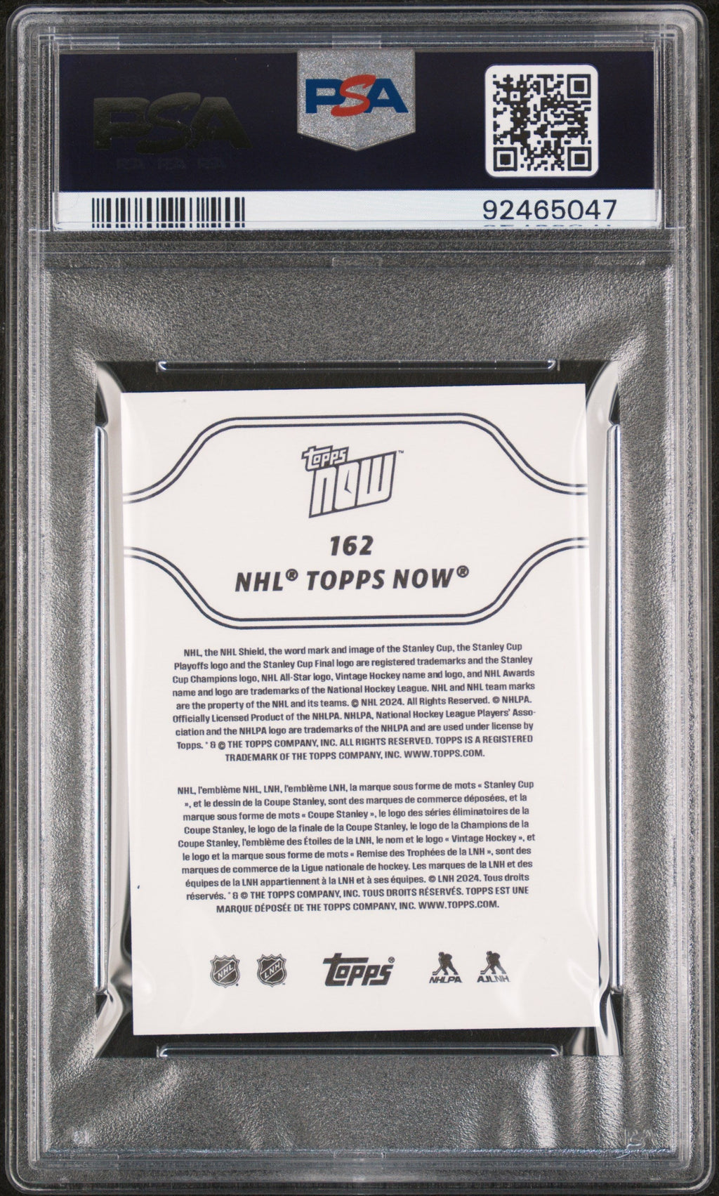 Graded 2023 Topps Now Ivan Fedotov #162 Blue #/10 Stickers Rookie RC Hockey Card PSA 5 EX