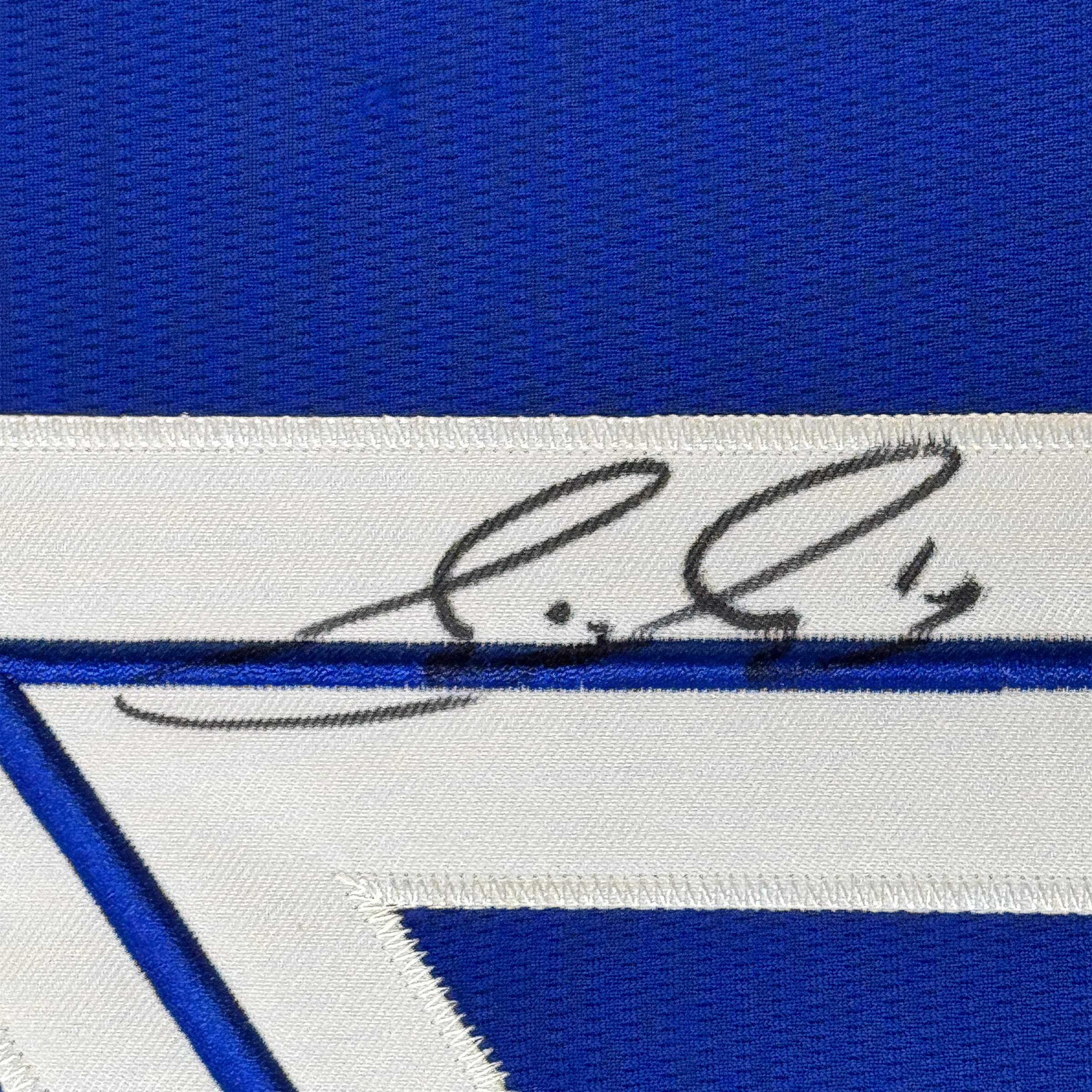 Framed Autographed/Signed Bo Bichette 35x39 Toronto Blue Baseball Jersey JSA COA