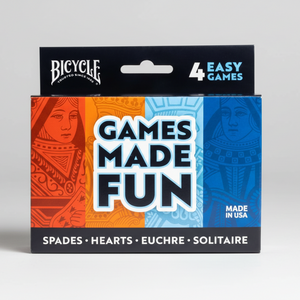 Bicycle Games Made Fun (4 pack — Hearts, Spades, Euchre, Solitaire)