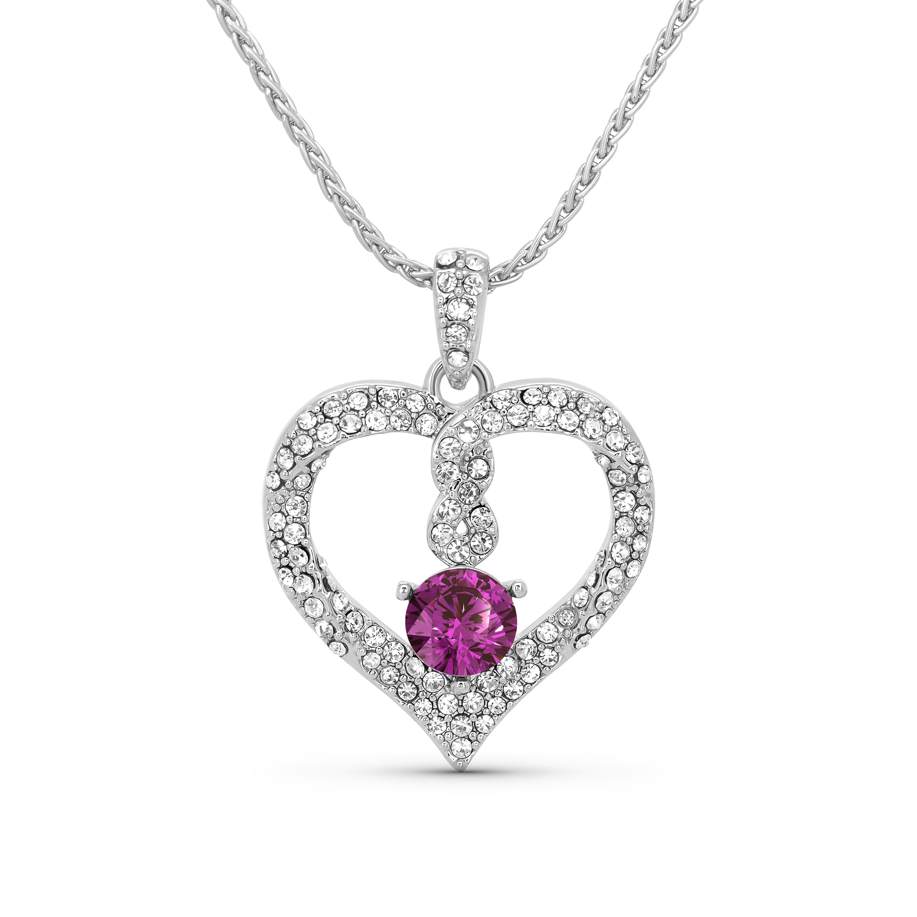 TRYNDI Infinity Birthstone Necklace