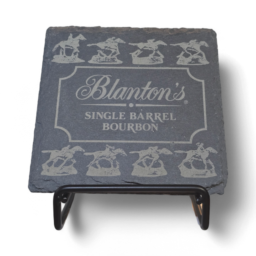 Blanton's Coaster Set of 5 Slate or 4 Wood & Metal