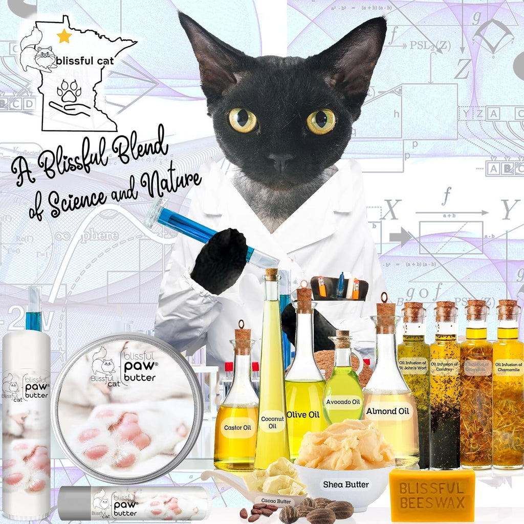Blissful Cat Paw Butter Lick-Safe Balm Dry Cracked Pads Moisturizer 1oz