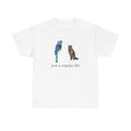 Blue Jay & Raccoon "Just a Regular Life" T-Shirt – Retro Cartoon Style Graphic Tee, Unisex Cotton Shirt