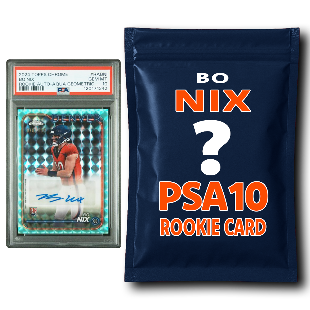 Bo Nix PSA 10 Graded Football Rookie Card Mystery Pack