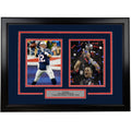 Framed Tom Brady New England Patriots 17x23 Dual Football Photo