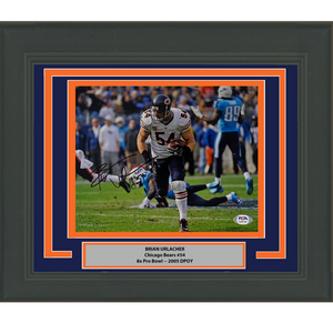 Framed Autographed/Signed Brian Urlacher Chicago Bears 8x10 Football Photo PSA/DNA COA