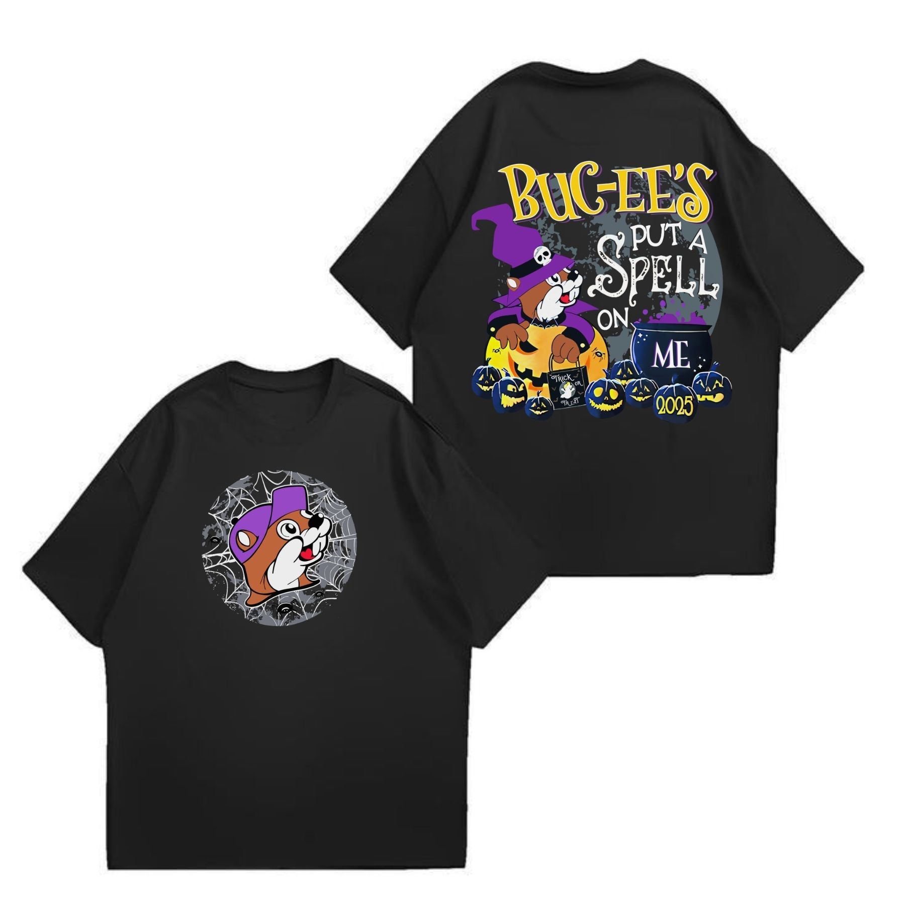 Buc-ee’s 2025 Halloween Shirt – "Put A Spell On Me" Glow-In-The-Dark Tee