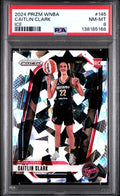 Graded 2024 Panini Prizm Caitlin Clark #145 Ice Rookie RC Basketball Card PSA 8 NM-MT
