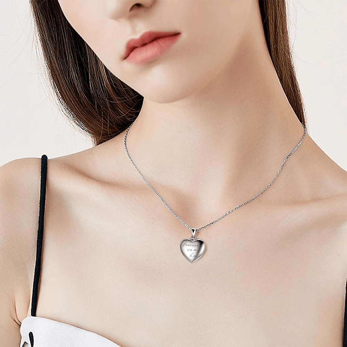 Custom Photo Locket Necklace – Personalized Heart Box Necklace | Upload 1 or 2 Photos