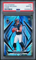 Graded 2024 Panini Phoenix Caleb Williams #151 Hyper Rookie RC Football Card PSA 10 Gem Mint