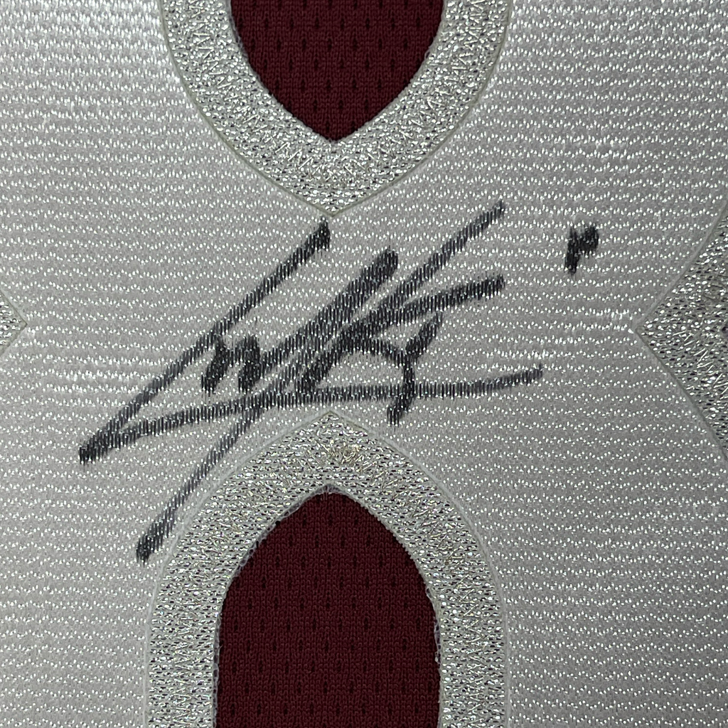 Framed Autographed/Signed Cale Makar 35x39 Colorado Avs Avalanche Maroon Authentic Hockey Jersey Fanatics COA