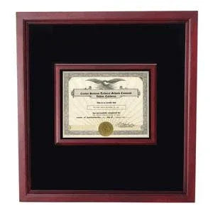 Award certificate Shadowbox, Military Frame - CERTIFICATE At Medial