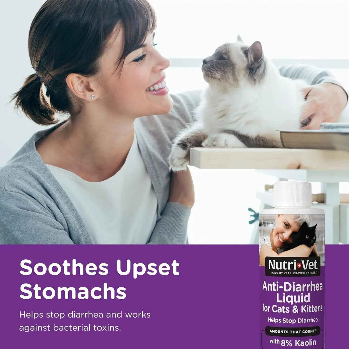 Cat Anti Diarrhea Liquid Pectin Kaolin Digestive Relief