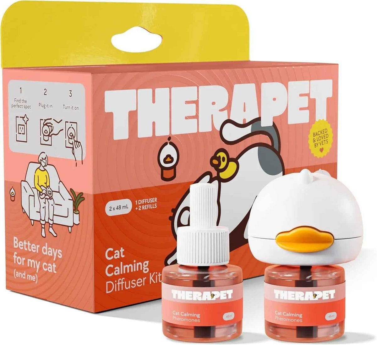Cat Calming Pheromone Diffuser, 60-Day Anxiety Relief
