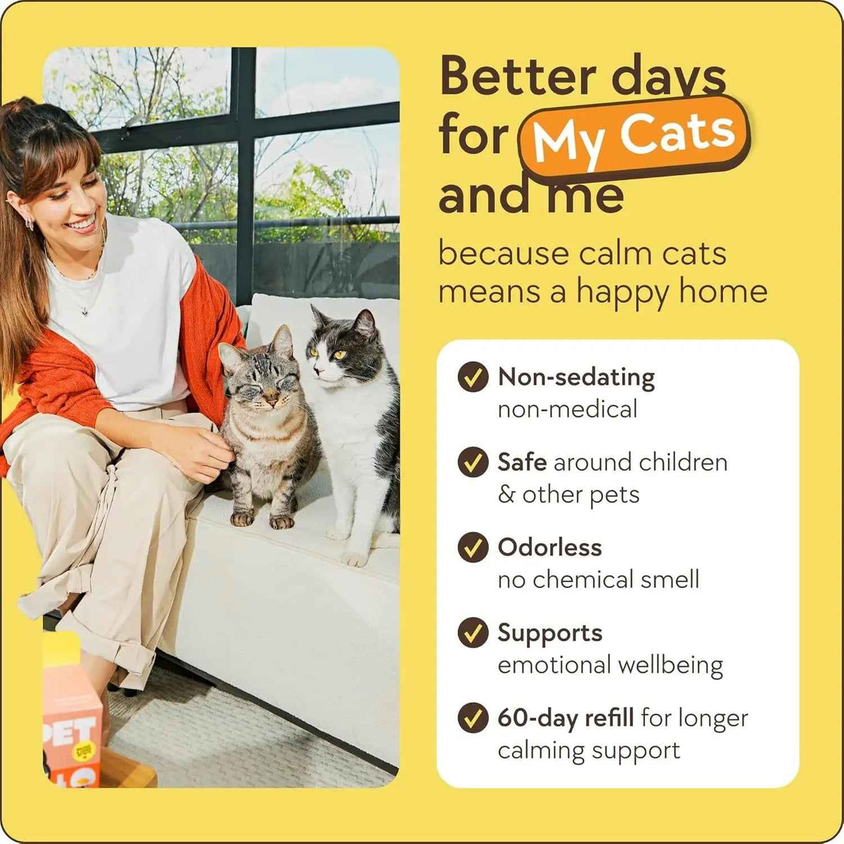 Cat Calming Pheromone Diffuser, 60-Day Anxiety Relief