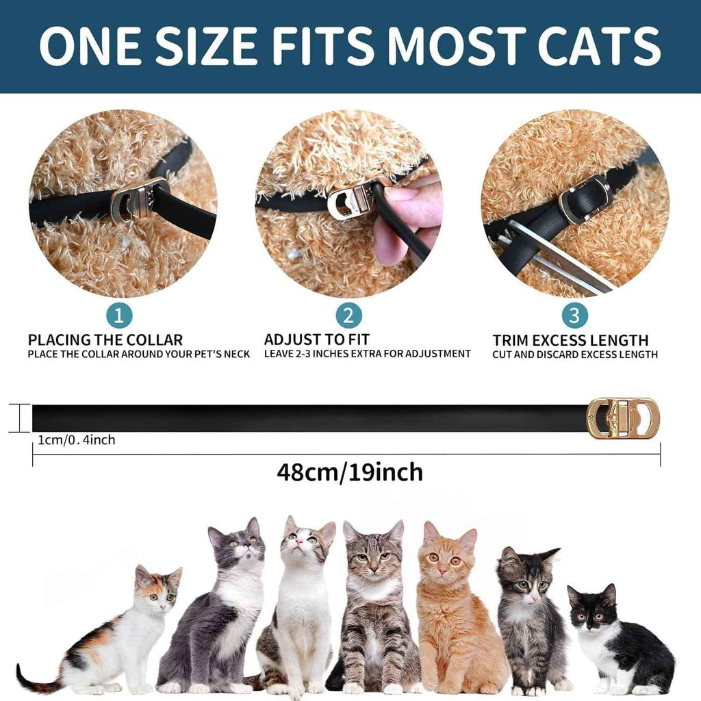 Cat Flea Collar 4 Pack Waterproof Adjustable Tick Prevention 32 Month Protection
