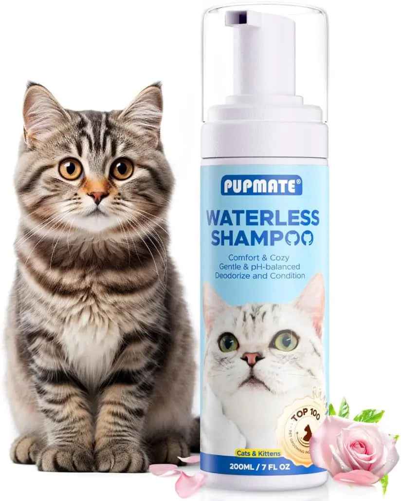 Waterless Cat Shampoo No Rinse Hypoallergenic Odor Control