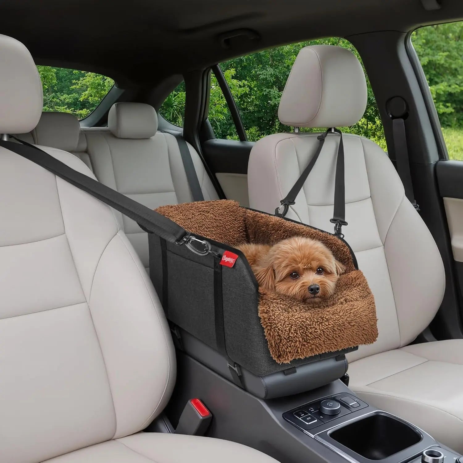 Center Console Dog Car Seat – Portable Pet Booster
