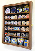 Challenge Coin/Medals/Pins/Badges/Ribbons/Insignia/Buttons Chips Combo Display Case Box Cabinet