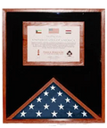 Flag Display Case, Cherry 3'x5' flag case