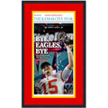 Framed Kansas City Star Bye Eagles Bye Super Bowl LVII 57 Champions 14x24 Football Newspaper Cover Photo Professionally Matted