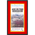 Framed Kansas City Star Chiefs Parade Super Bowl LVII 57 Champions 14x24 Football Newspaper Cover Photo Professionally Matted