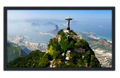 Professionally Framed Christ The Redeemer Statue Rio De Janeiro Skyline High-Resolution Panoramic Photo 12x22 Wall Art