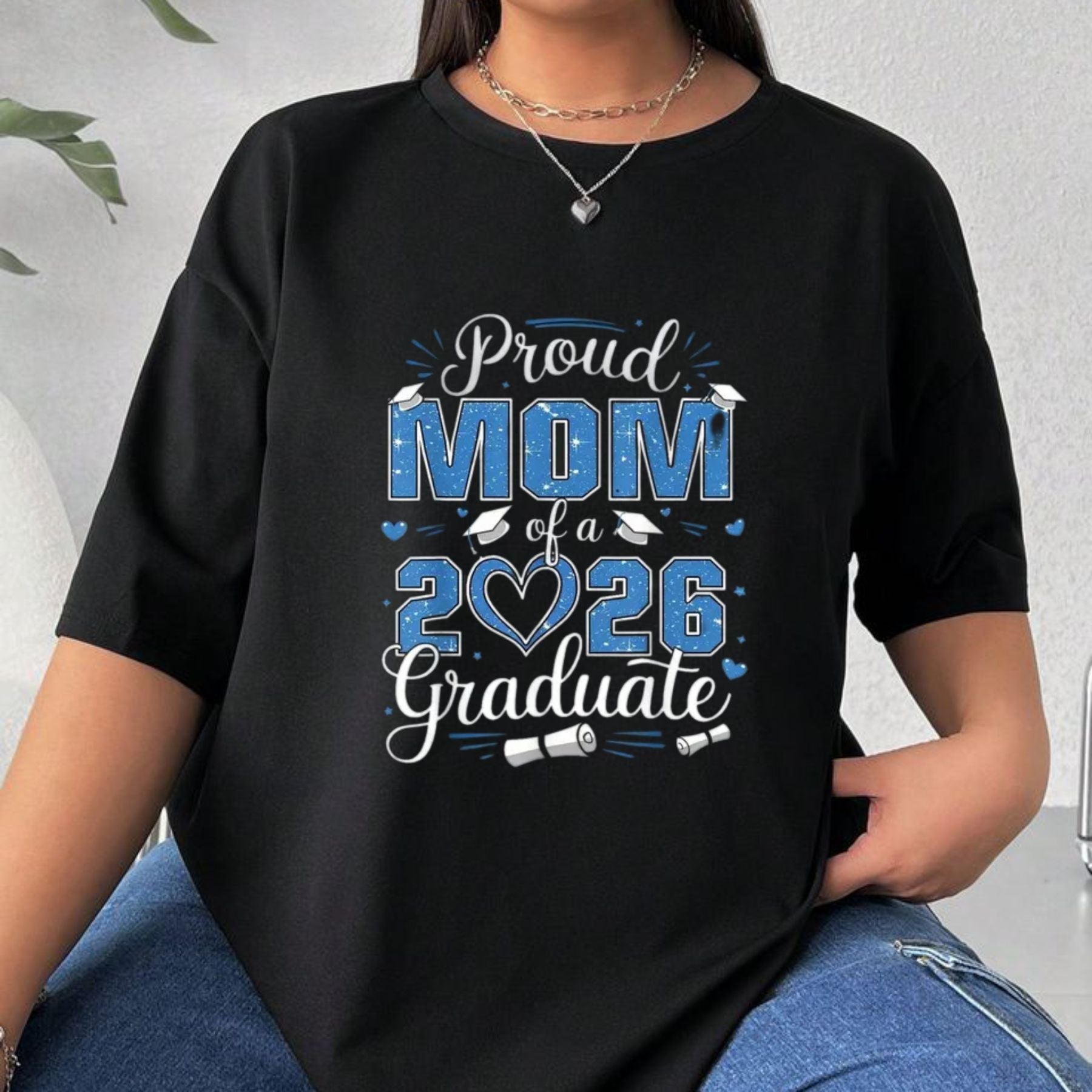 Class of 2026 Graduation T-Shirt – Senior & Senior Mom Matching Graphic Tee, Unisex Cotton Shirt