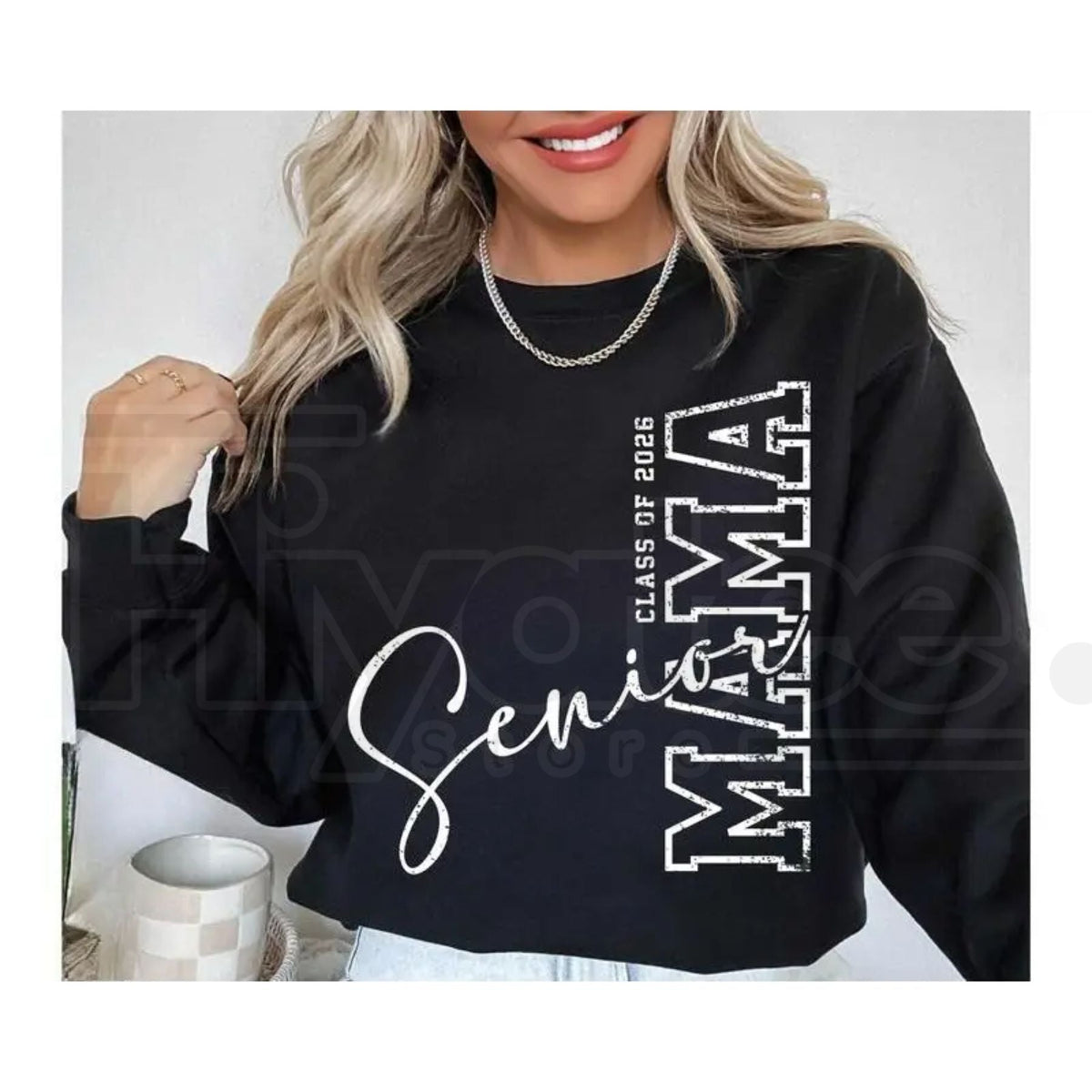 Class of 2026 Senior MAMA Sweatshirt: Graduation Year Gift for Proud Moms