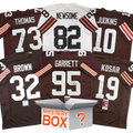 Autographed/Signed Cleveland Football Jersey Mystery Box with PSA JSA or Beckett COA
