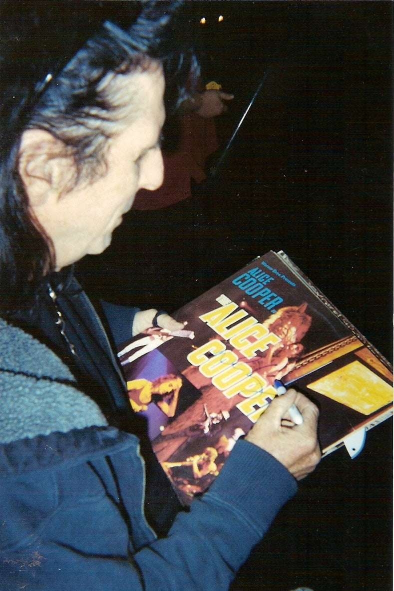 Alice Cooper Signed Mask & Custom Display Stand Exact Photo Proof