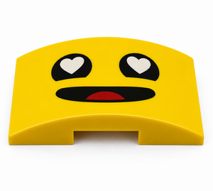 Benny In Love / Heart Eyes Face Upgrade Tile for LEGO Up-Scaled Blue Astronaut 40921 Set