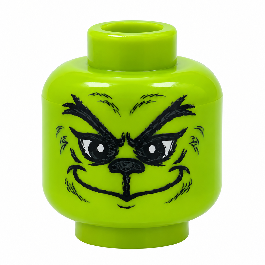 Mean One Minifig Head