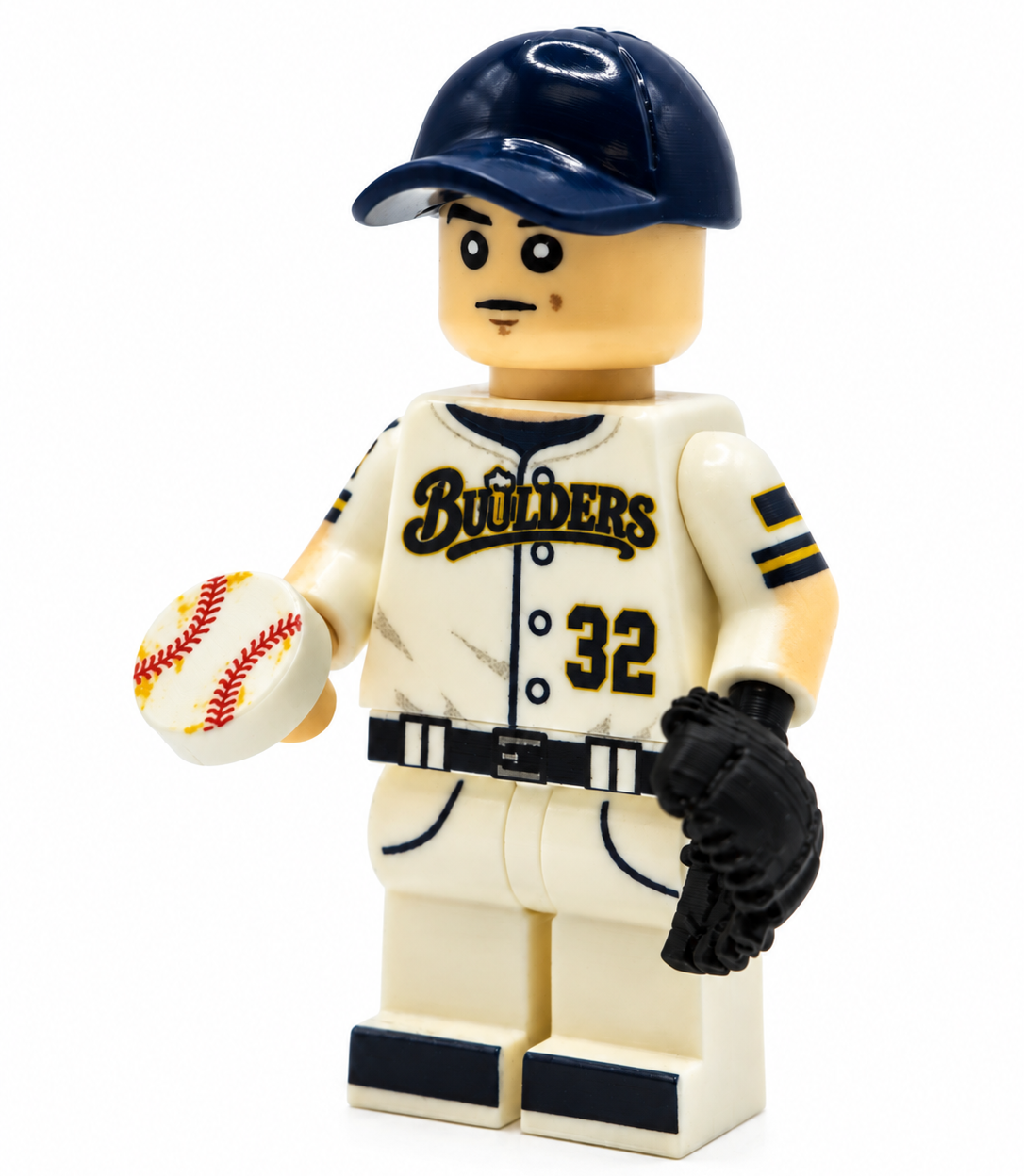 #32 Milwaukee Builders Pitcher Baseball Player Minifig