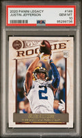 Graded 2020 Panini Legacy Justin Jefferson #149 Rookie RC Football Card PSA 10 Gem Mint
