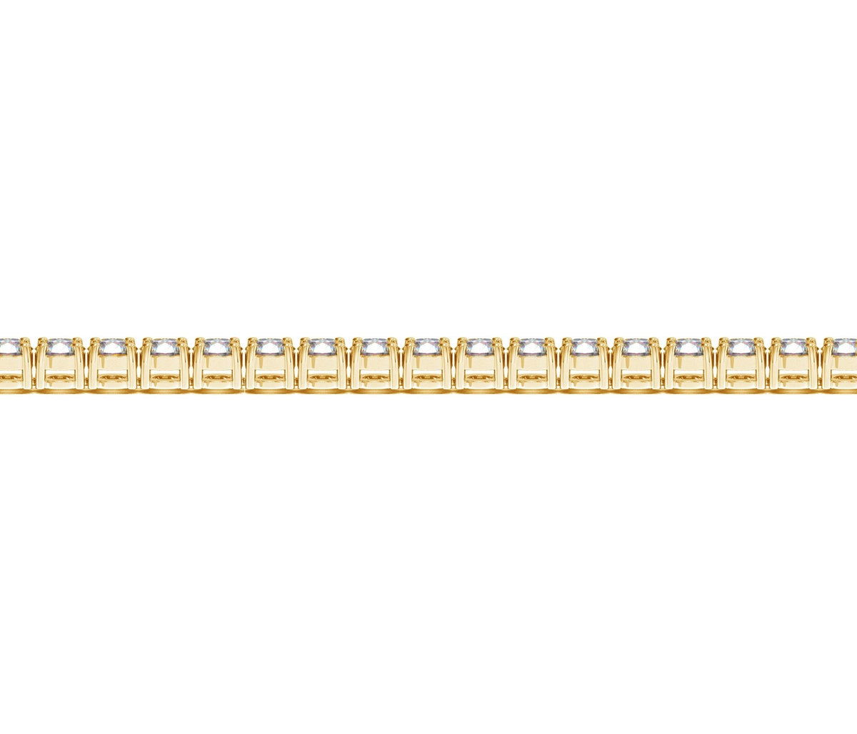 Lab Grown Round Diamond Tennis Bracelet in 14k Yellow Gold (6 cctw F/G  VS2/SI1)