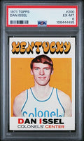 Graded 1971 Topps Dan Issel #200 Rookie RC Basketball Card PSA 6 EX-MT
