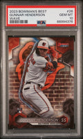 Graded 2023 Topps Bowmans Best Gunnar Henderson #26 Wave Rookie RC Baseball Card PSA 10 Gem Mint