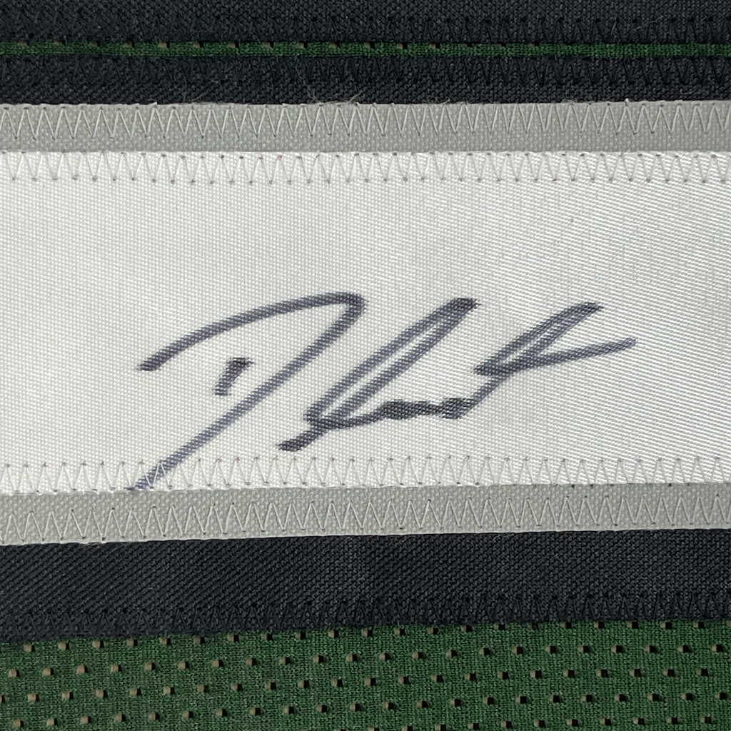 Framed Autographed/Signed D'Andre Swift 35x39 Philadelphia Green Football Jersey JSA COA