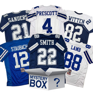 Autographed/Signed Dallas Football Jersey Mystery Box with PSA JSA or Beckett COA