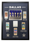 Framed Dallas Cowboys 5x Super Bowl Champions Replica Ticket 20x18 Football Photo Professionally Matted