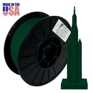 Dark Green AF PLA+ 3D Printer Filament, 1.75 mm Diameter Made in the USA!